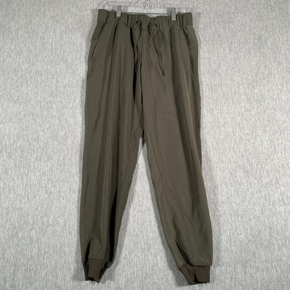 Lululemon Pants Womens 6 Green‎ Dance Studio Jogger Stretch Athletic Lounge